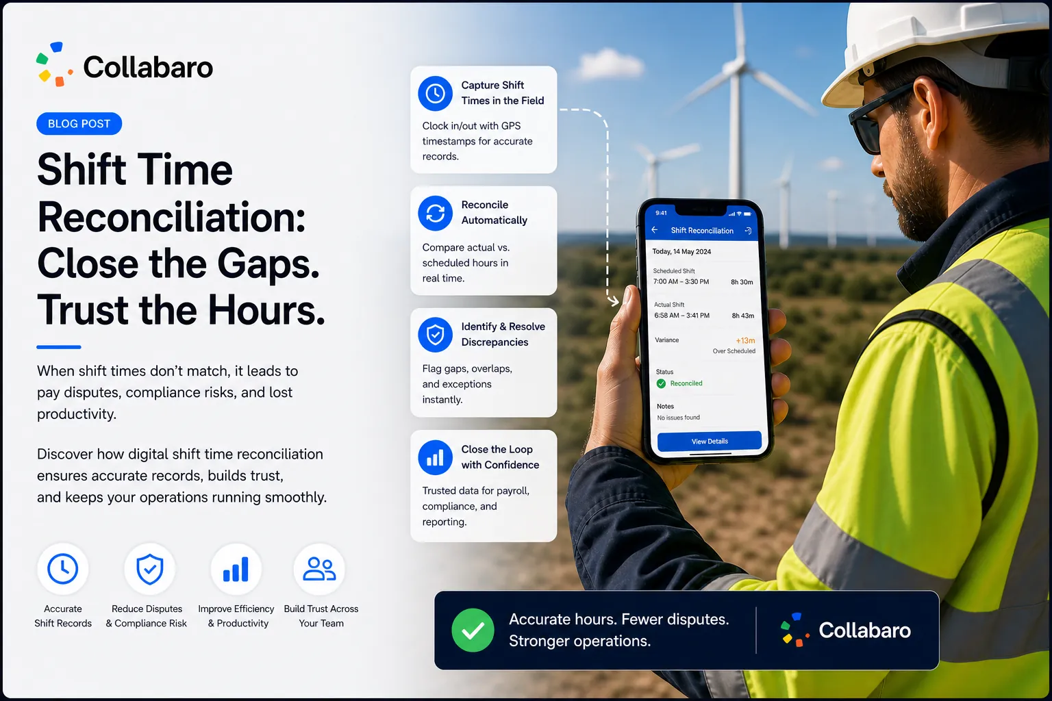 Shift Time Reconciliation — Accurate Shift Handover Records for Blade Service