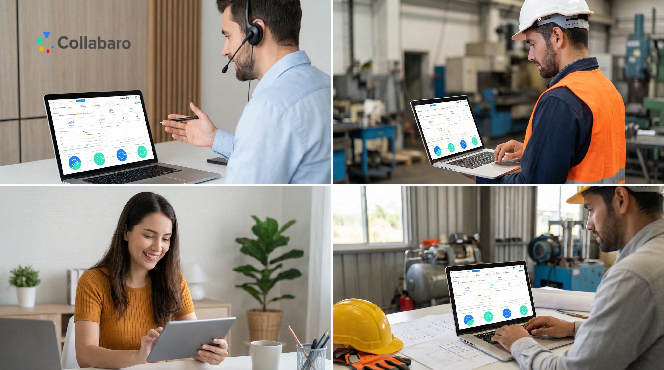 Remote Collabaro training session showing screen share with Task Builder and instructor annotations